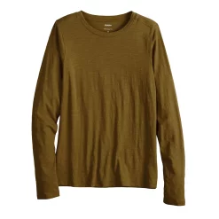 Women's Sonoma Goods For Life® Adaptive & Easy Dressing Everyday Long Sleeve Top 24 Women's Sonoma Goods For Life® Adaptive & Easy Dressing Everyday Long Sleeve Top -True Fit Shop 5816132 Olive