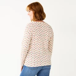 Women's Sonoma Goods For Life® Essential Henley Top 18 Women's Sonoma Goods For Life® Essential Henley Top -True Fit Shop 5816147 ALT