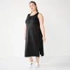 Plus Size Sonoma Goods For Life® Henley Knit Midi Dress