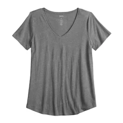 Women's Sonoma Goods For Life® Essential V-Neck Tee -True Fit Shop 5824995 ALT5