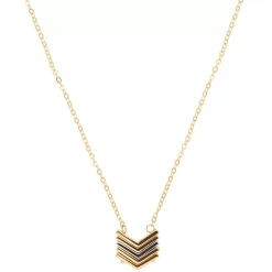 Sonoma Goods For Life® Two Tone Chevron Pendant Necklace