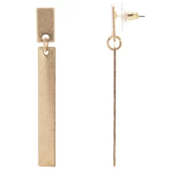 Sonoma Goods For Life® Gold Tone Linear Bar Drop Earrings