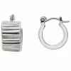 Sonoma Goods For Life® Rhod Chunky Wavy Textured Hoop Earrings