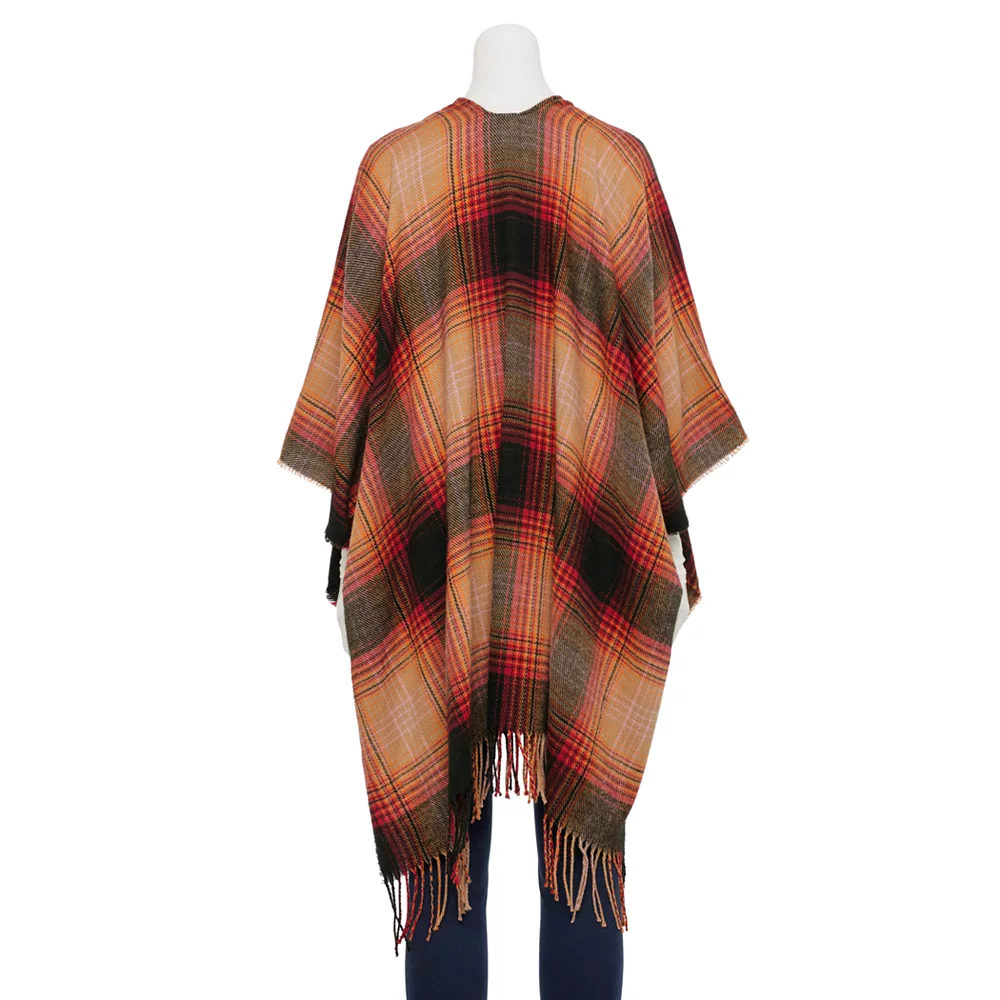 Women's Sonoma Goods For Life® Fireplace Plaid Topper with Toggles 2 Women's Sonoma Goods For Life® Fireplace Plaid Topper with Toggles - Image 2