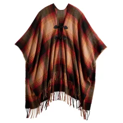 Women's Sonoma Goods For Life® Fireplace Plaid Topper with Toggles 5 Women's Sonoma Goods For Life® Fireplace Plaid Topper with Toggles -True Fit Shop 5831811 ALT2