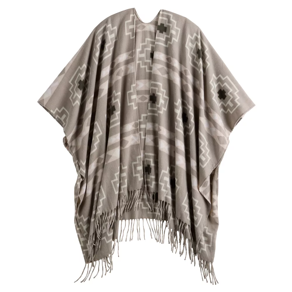 Women's Sonoma Goods For Life® Ikat Geo Print Topper 4 Women's Sonoma Goods For Life® Ikat Geo Print Topper - Image 4