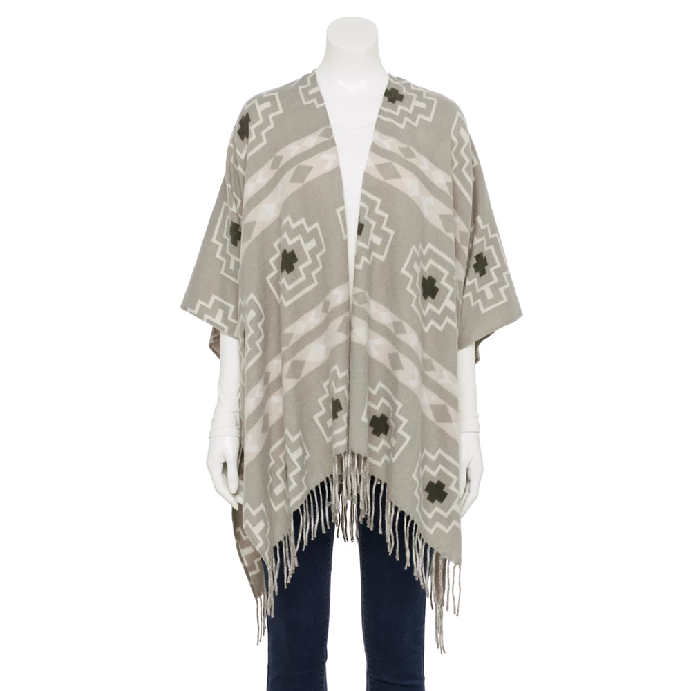 Women's Sonoma Goods For Life® Ikat Geo Print Topper 2 Women's Sonoma Goods For Life® Ikat Geo Print Topper - Image 2