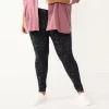 Plus Size Sonoma Goods For Life® Essential Mid-Rise Leggings
