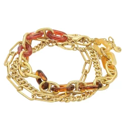 Sonoma Goods For Life® Gold Tone Multi Chain 3-piece Bracelet Set