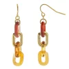 Sonoma Goods For Life® Gold Tone Resin & Metal Linear Drop Earrings