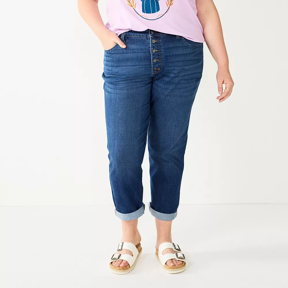 Plus Size Sonoma Goods For Life® Rolled Hem Crop Jeans 1 Plus Size Sonoma Goods For Life® Rolled Hem Crop Jeans