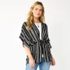 Women's Sonoma Goods For Life® Striped Tie-Front Ruana
