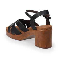 Sonoma Goods For Life® Irenne Women's Faux Wood Platform Sandals 8 Sonoma Goods For Life® Irenne Women's Faux Wood Platform Sandals -True Fit Shop 5879114 ALT2