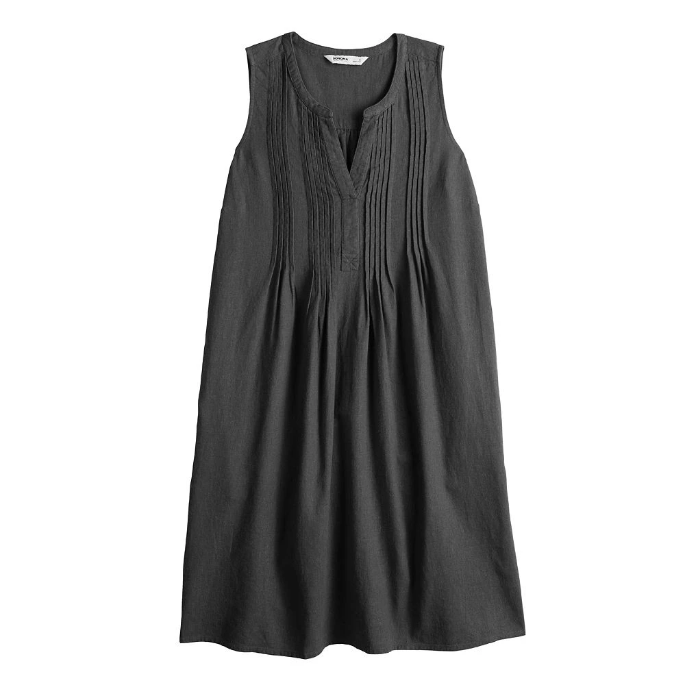 Women's Sonoma Goods For Life® Sleeveless Pintuck Tank Dress 3 Women's Sonoma Goods For Life® Sleeveless Pintuck Tank Dress - Image 3