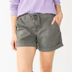 Women's Sonoma Goods For Life® Utility Shorts -True Fit Shop 5927776 Light Gray