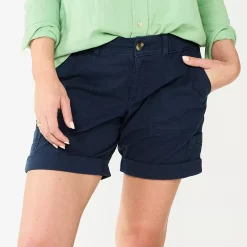 Petite Sonoma Goods For Life® Utility Bermuda Shorts 9 Petite Sonoma Goods For Life® Utility Bermuda Shorts -True Fit Shop 5927882 Navy