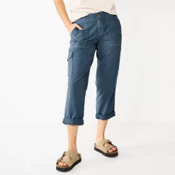 Women's Sonoma Goods For Life® Cargo Utility Capri Pants -True Fit Shop 5928818 Blue