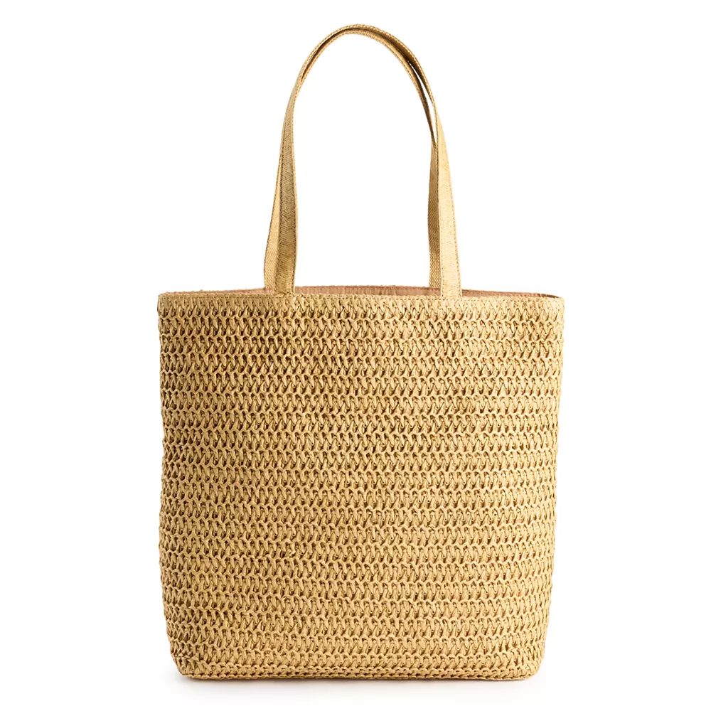 Sonoma Goods For Life® Straw Shopper Tote Bag 4 Sonoma Goods For Life® Straw Shopper Tote Bag - Image 4