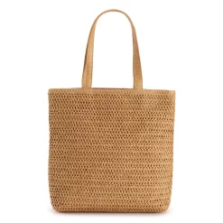Sonoma Goods For Life® Straw Shopper Tote Bag 7 Sonoma Goods For Life® Straw Shopper Tote Bag -True Fit Shop 5931658 Dark Natural