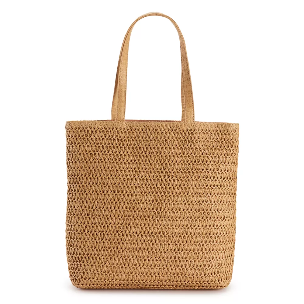 Sonoma Goods For Life® Straw Shopper Tote Bag 3 Sonoma Goods For Life® Straw Shopper Tote Bag - Image 3