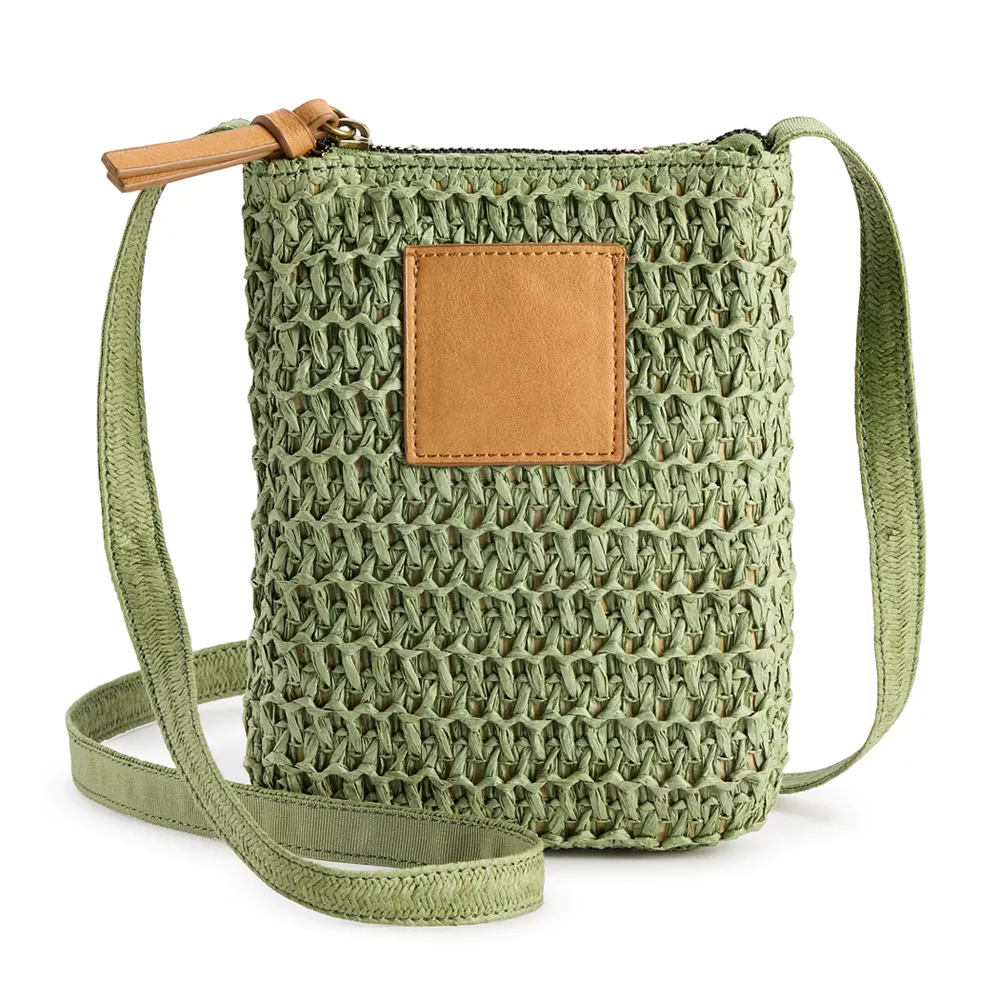 Sonoma Goods For Life® Straw Phone Crossbody Bag 2 Sonoma Goods For Life® Straw Phone Crossbody Bag - Image 2