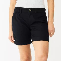 Women's Sonoma Goods For Life® Utility Bermuda Shorts -True Fit Shop 5940057 Black