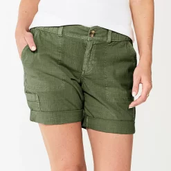 Women's Sonoma Goods For Life® Utility Bermuda Shorts -True Fit Shop 5940057 Olive