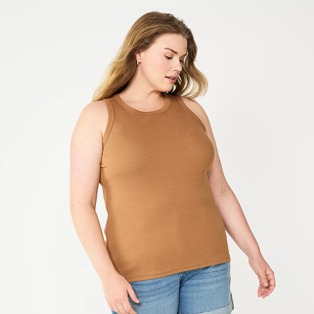 Plus Size Sonoma Goods For Life® High Neck Layering Tank 3 Plus Size Sonoma Goods For Life® High Neck Layering Tank - Image 3