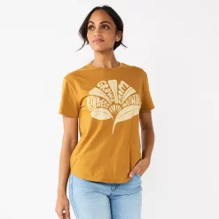Women's Sonoma Goods For Life® Relaxed Graphic Tee 20 Women's Sonoma Goods For Life® Relaxed Graphic Tee -True Fit Shop 5974706 Gold Kindness
