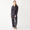Women's Sonoma Goods For Life® Velour Pajama Shirt & Pajama Pants Sleep Set