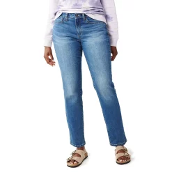Women's Sonoma Goods For LifeĀ® Straight-Leg High-Waisted Curvy Jeans