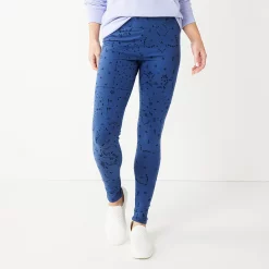 Women's Sonoma Goods For Life® Midrise Leggings 17 Women's Sonoma Goods For Life® Midrise Leggings -True Fit Shop 6120748 Navy Geo Floral