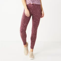 Women's Sonoma Goods For Life® Midrise Leggings 18 Women's Sonoma Goods For Life® Midrise Leggings -True Fit Shop 6120748 Plum Geo Floral